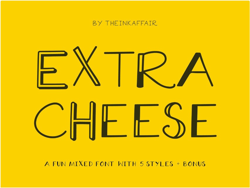 Fonte divertida Extra Cheese
