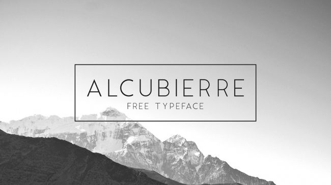 free font alcubierre