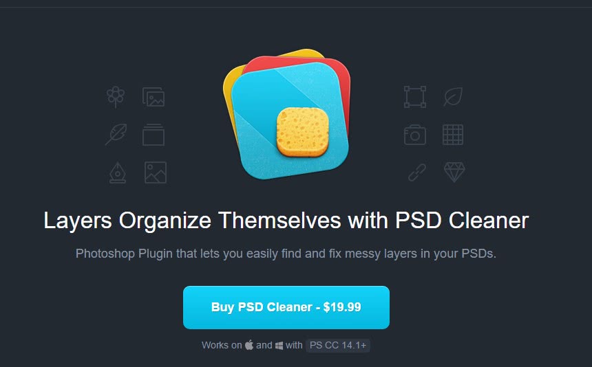 Plugin para o photoshop PSD Cleaner