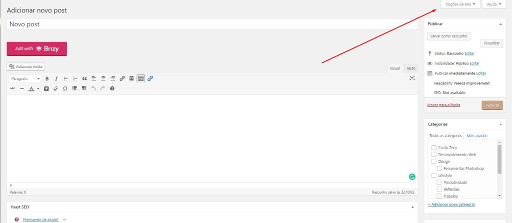 Como mudar o autor de um post no wordpress