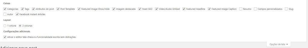 Alterar os elementos de visualização dos posts no wordpress