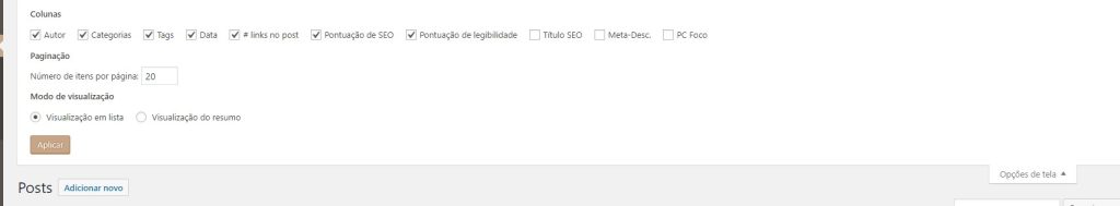 Mudar a quantidade de posts que aparecem na listagem do wordpress