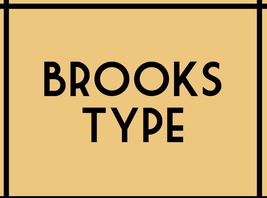 brookes type free font