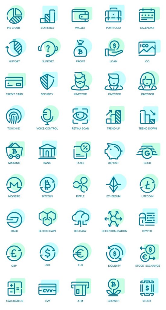 ícones de fintech para download de graça