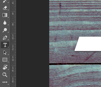 Localização ferramenta de texto no photoshop