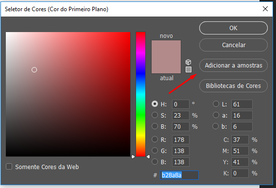 amostras de cores photoshop download