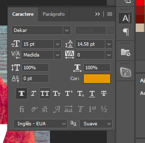 Editar texto no photoshop