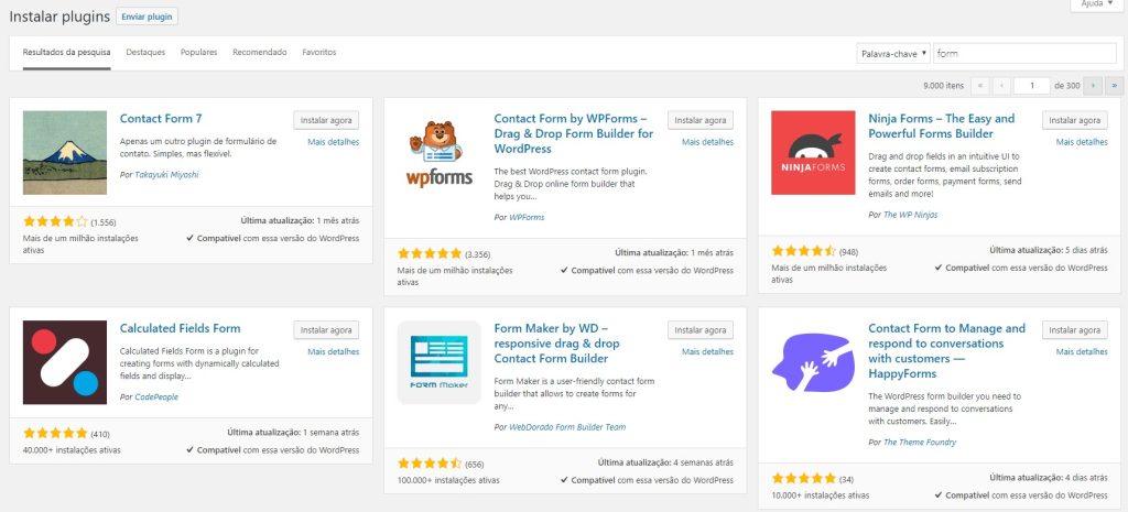 pesquisa wordpress formulário