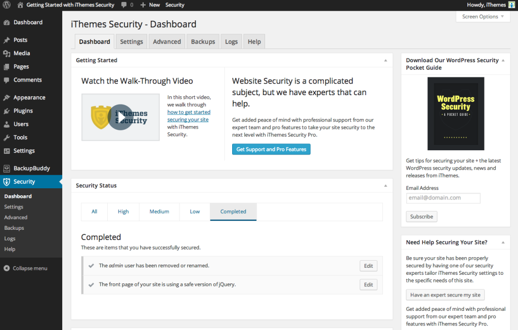 ithemes security