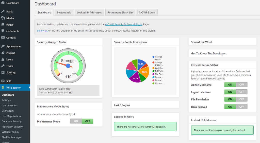all in one security plugin wordpress