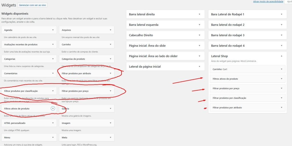 filtros de pesquisa no woocommerce