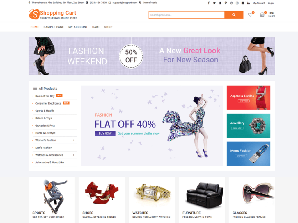 Tema WordPress similar ao Aliexpress