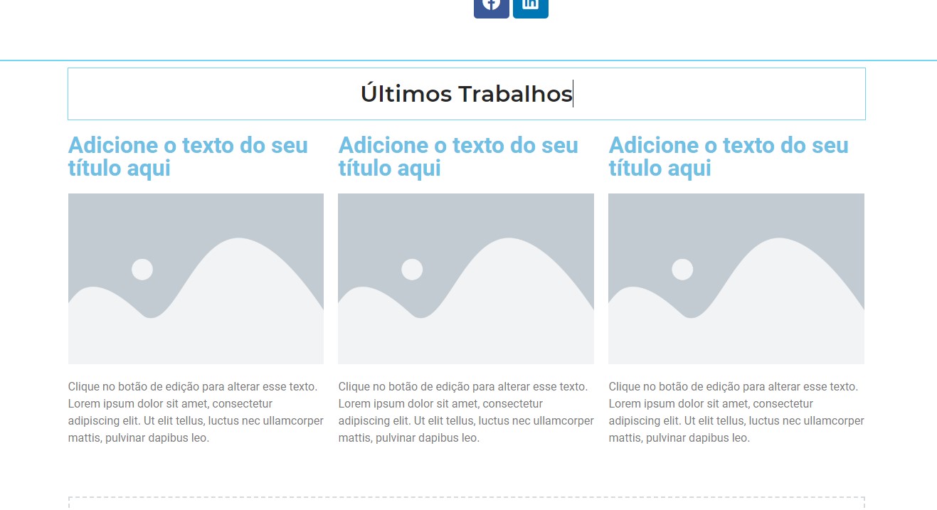 últimos trabalhos no portfolio