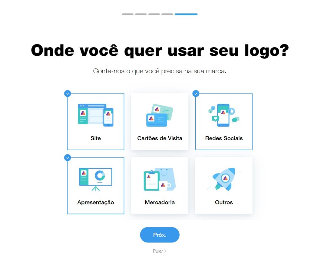 Aplicações da marca