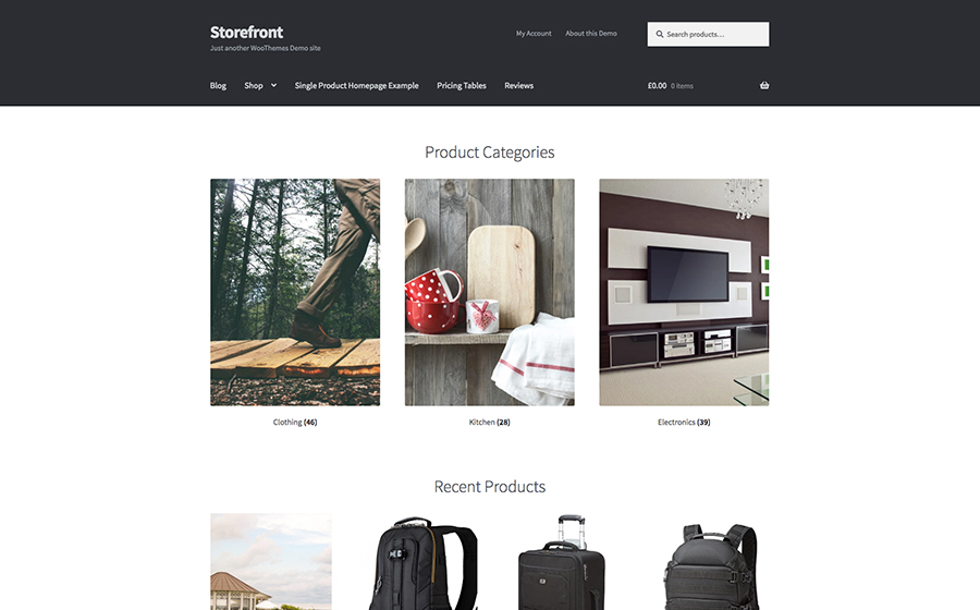 Tema WooCommerce Storefront