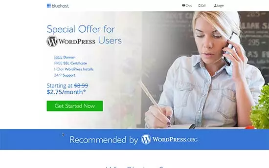 bluehost wordpress